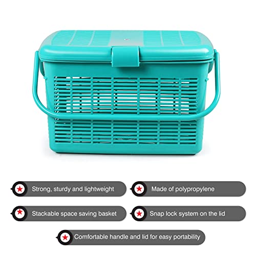 Cello MultiMate Plastic Jumbo Laundry Basket (Green)