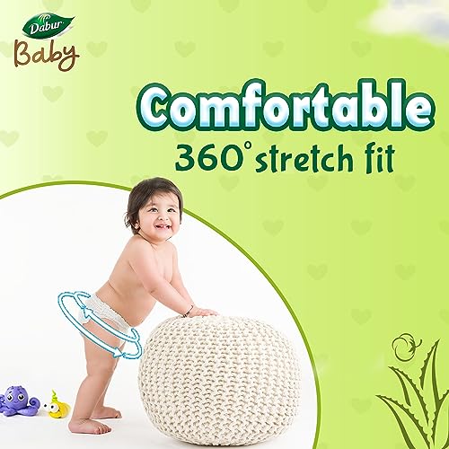 Dabur Baby Super Pants - XXL (22 pieces) | 15-25 kg | Baby Wipes Infused with Shea Butter & Vitamin E | Insta-Absorb Technology | Natural Skin Protection | NO Added Parabens & Fragrances