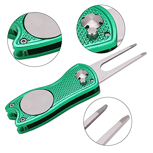 Divot Repair Tool, Divot Repair Tool Corrosion‑Resistant Light Weight for Repair Courses(Green)