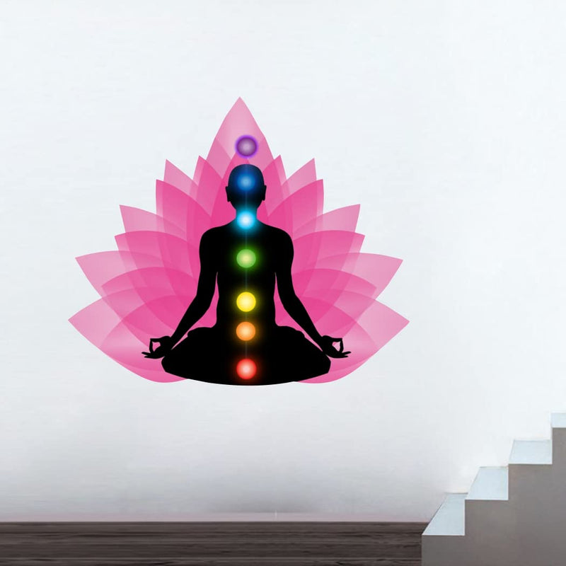 Delight Art Lord Buddha Design Wall Sticker Size - ( 55*47 ) cm Model id - ( DAMC01021L )