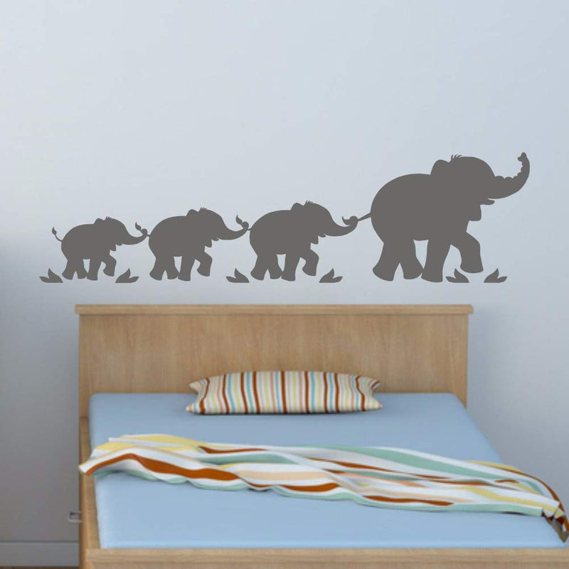 GADGETS WRAP Vinyl Decal Sticker Elephant Family Kids Children's (Item Finish Size : 59cm x 16cm)