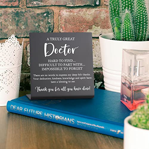 Thank You Gifts for Doctor Retirement Gifts for Doctors Doctor Gifts Appreciation Gifts for Doctors Desk Cubicle Décor Keepsake for Colleagues Women Desk Sign for Home Office Bar Accessories Vsk56