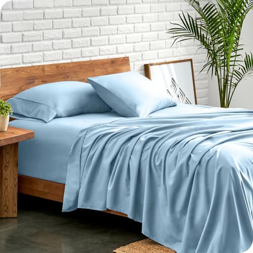 Ivy Union Premium Ultrasoft Wrinkle Resistant Microfiber Sheet Set, Full XL (Full XL, Light Blue) by Ivy Union