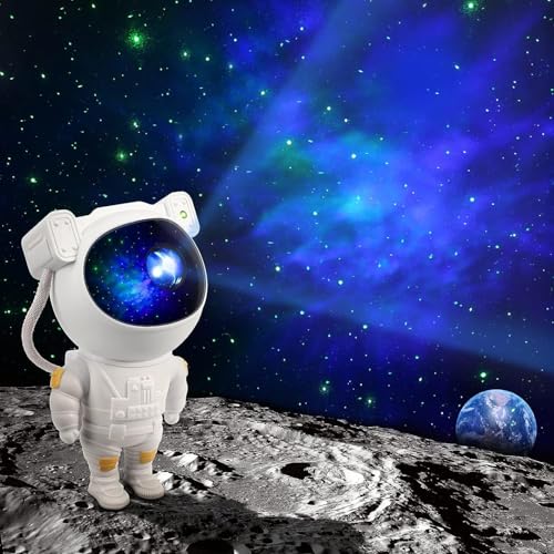Helir Robot Sky Space Stars Light Astronaut Galaxy Projector|Night lamp|Bedroom|Projector|Remote Control|,Diwali Gift