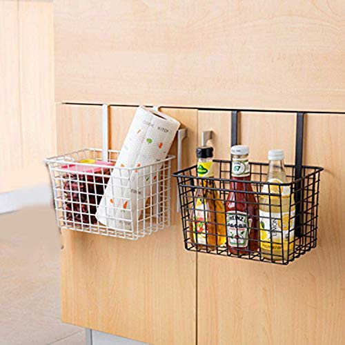 Styleys Iron Multifunctional Kitchen Storage Rack (S11102, White, H 28 x L 26 x W 14.5 cm, Hanging Shelves)