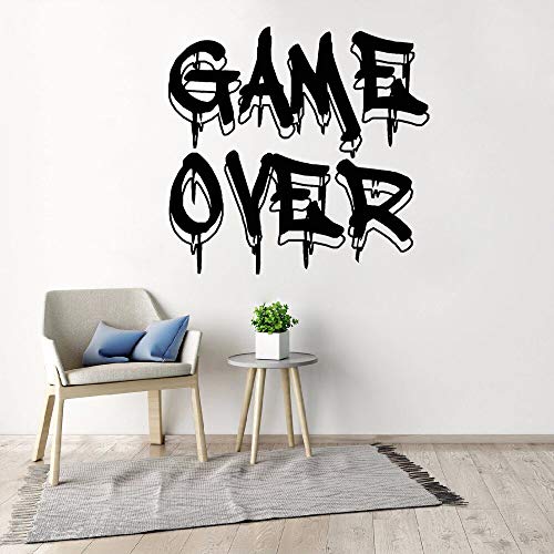 GADGETS WRAP Wall Decal Vinyl Sticker Wall Decoration - Game Over Wall Decal for Bedroom Home Decoration Boys Girls Room Wall Sticker