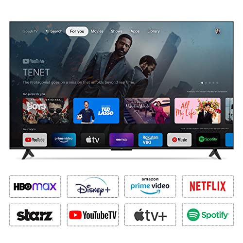 TCL 189.5 cm (75 inches) Bezel-Less Series 4K Ultra HD Smart LED Google TV 75P635 (Black)