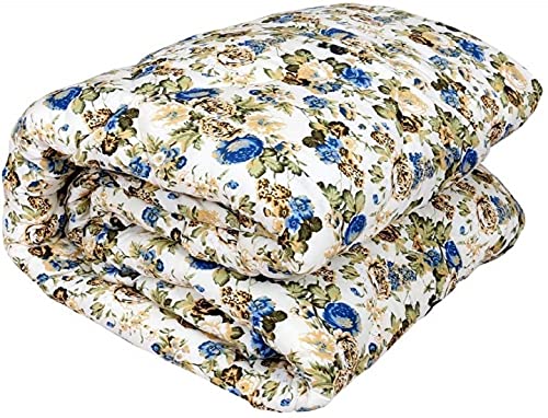 KANSHOK Microfiber Cotton Soft and Light Weight Designer Flowers Printed Single Bed Ac Comforter for Home Light Weight Rajasthani Cotton AC Blanket (Single Bed) (D 5, Single Bed)