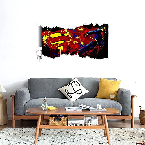 GADGETS WRAP Printed Wall Decal Sticker Scratched Paper Style Wall Decal (90cm x 50cm) - Heroic Art