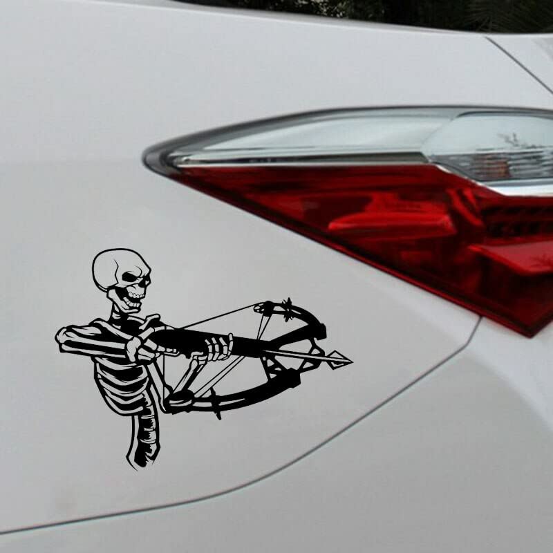 GADGETS WRAP Vinyl Wall Decal Sticker Crossbow Skeleton Hunter Bow Deer Skull Car Sticker Truck