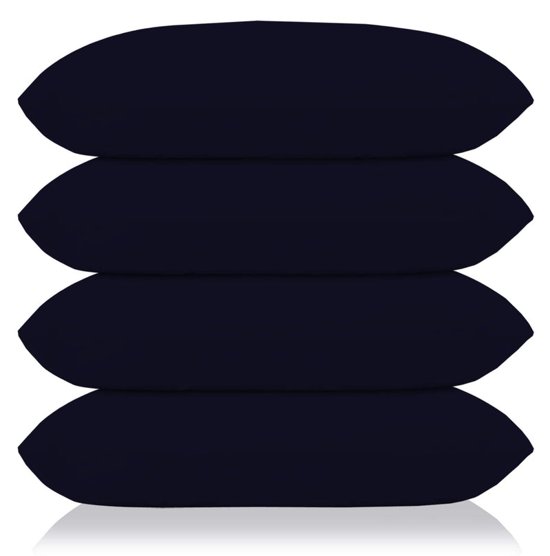 Kuber Industries Comfort Microfiber Filled Pillow for Bed Room, 16"x24" (Blue)-Pack of 4,Black,F_26_KUBMART016828