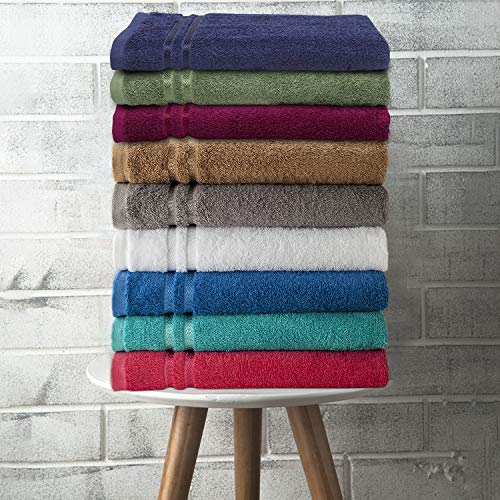 Welspun Quick Solid Cotton 1 Bath Towel - Dry Green