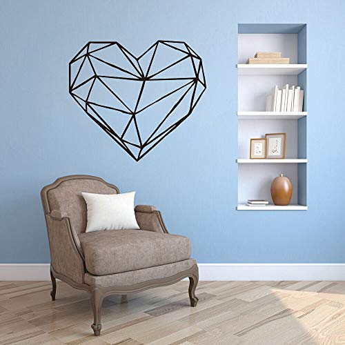 GADGETS WRAP Wall Decal Vinyl Sticker Wall Decoration - Geometric Heart Wall Sticker