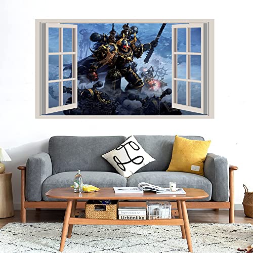 GADGETS WRAP Printed Wall Decal Sticker Fake Window Style Decal (90cm x 50cm) - Warhammer (4)