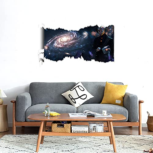 GADGETS WRAP Printed Wall Decal Sticker Scratched Paper Style Wall Decal (90cm x 50cm) - Technological Singularity