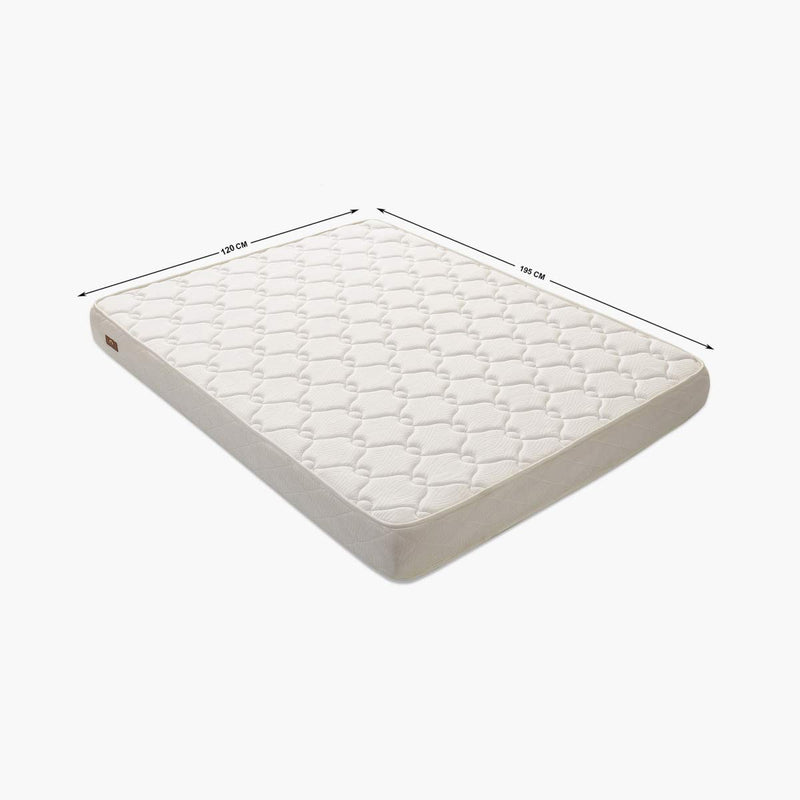 Home Centre Restofit Ultima 6" Orthopedic Coir MattressWith Bonded Foam 120 x 195 cm, White, Single (MATTRESS-51)