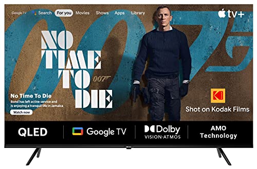 Kodak 139 Cm (55 Inches) Matrix Series 4K Ultra Hd Smart QLED Google Tv 55Mt5022, Black