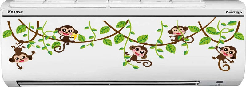 Delight Art Hanging Monkeys A.C. Sticker Size - (90 * 20) cm Model id - (DAMC00691L)