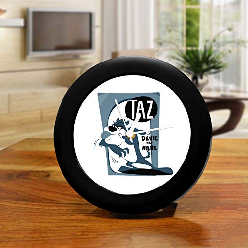 MCSID RAZZ- Looney Tunes - Taz Retro Design Table Clock Desk Clock |Table Clock for Office, Birthday Gift Officially Licensed by Turner Entertainment Co, USA (India)