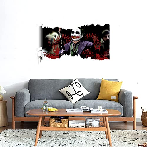 GADGETS WRAP Printed Wall Decal Sticker Scratched Paper Style Wall Decal (90cm x 50cm) - Joker Haha