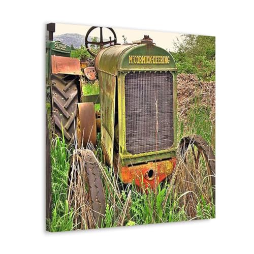 GADGETS WRAP Canvas Gallery Wrap Framed for Home Office Studio Living Room Decoration (17x17inch) - Mccormick Deering 1928