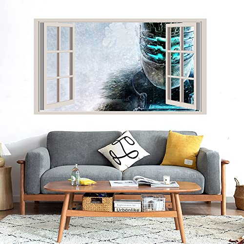 GADGETS WRAP Printed Wall Decal Sticker Fake Window Style Decal (90cm x 50cm) - Dead