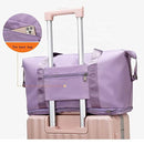 Nylon 22 Cms Travel Duffle(Foldable Travel Duffle_lavender)