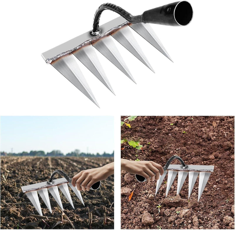 5 Teeth Carbon Steel Garden Weeding