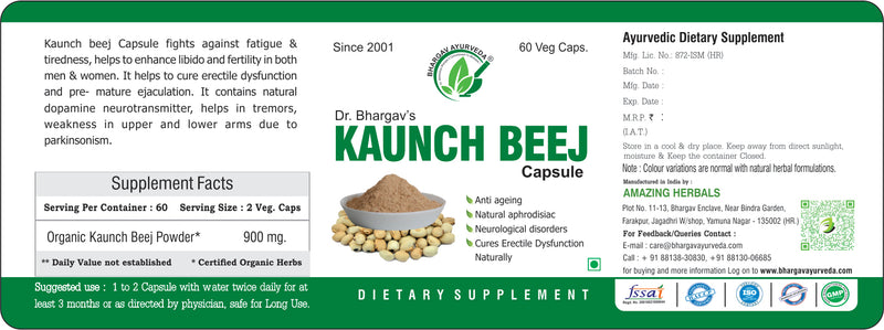 Dr.Bhargav's Femo Turbo 60 Capsule & Kaunch Beej 60 Capsule