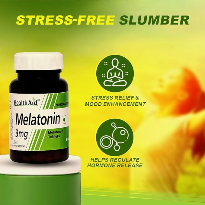 HealthAid I Melatonin 3mg I 60 Tablets