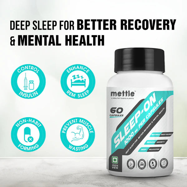 GetmyMettle Sleep-On | 1000 MG Per Capsules, 60 Capsules