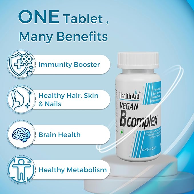 HealthAid I Vegan I B Complex I 60 Tablets