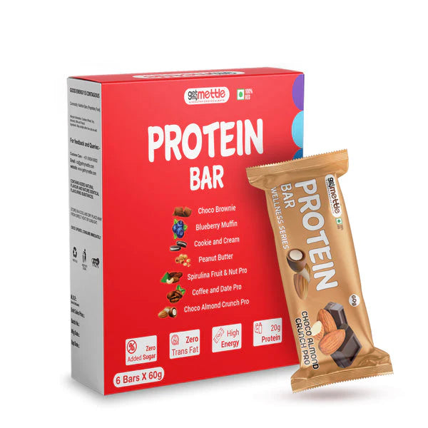 GetmyMettle Assorted Protein Bar - Pack of 6