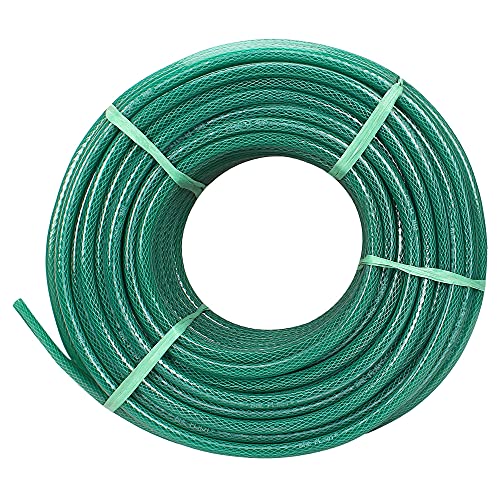 ANNA AGRO (Size : 3/4, (0.75) Inch, Length : 30 Meters, Green) 3 Layered Heavy Duty Braided Water Hose Pipe for Watering Easy to Connect, Garden, Car Wash, Floor Clean, Pet Bath, Yard.