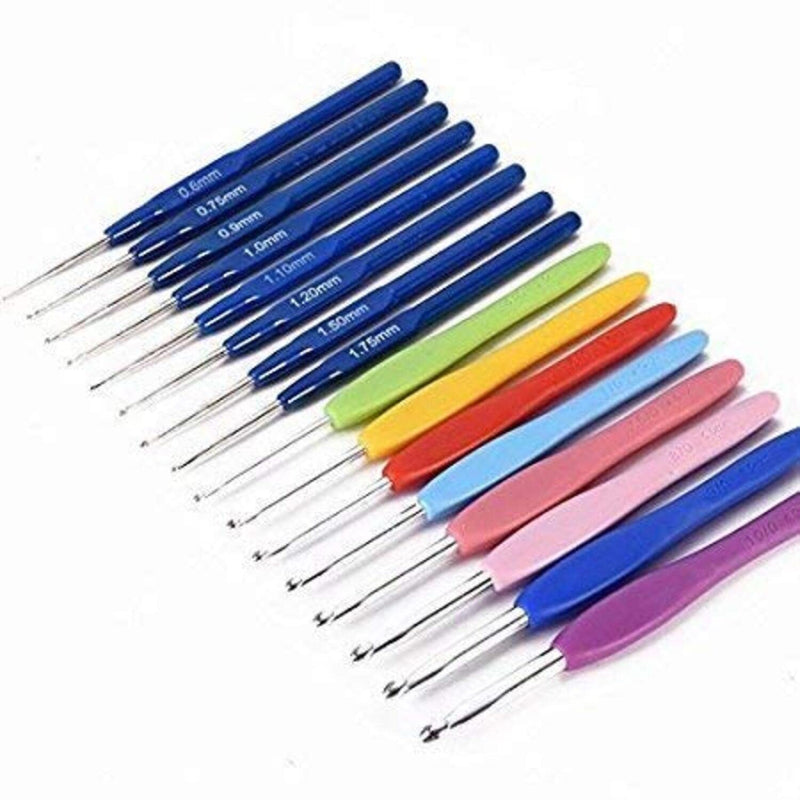 Tusmad Supremo Aldo Knitting Crochet Hook Needle Set (Large) 53Pcs Ergonomic Kit, Kit Organizer with 16Pcs Soft Grip Handles Hooks, Tapestry for Hand Knitted