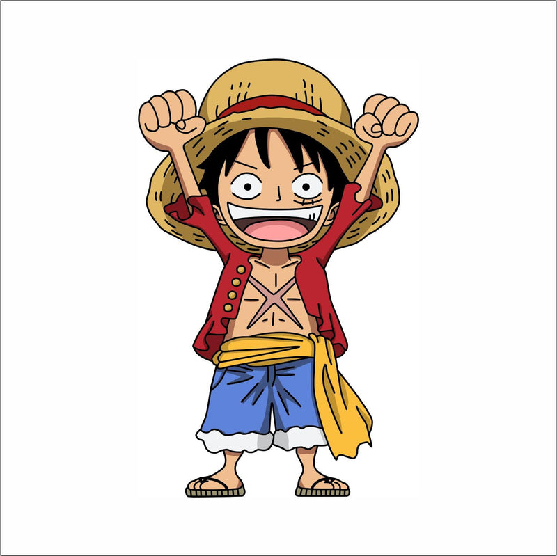 Wall Attraction™ One Piece Luffy Wall Stickers & Murals Size - 38x58cm MD217_S