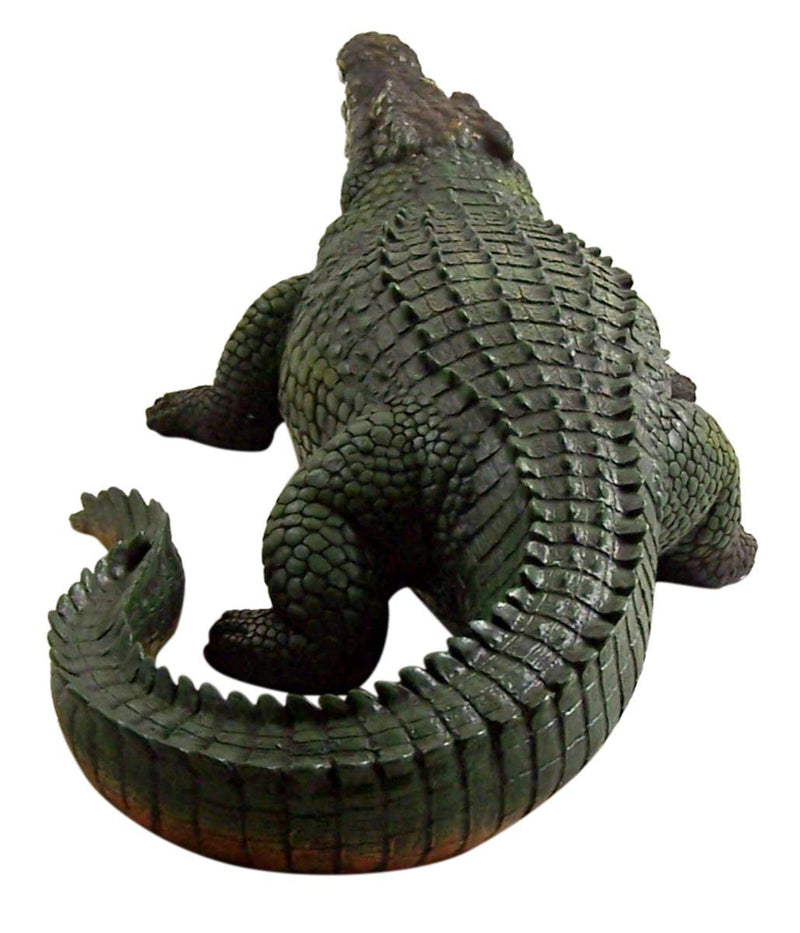 Wowser Realistic Painted Cast Resin Alligator Statue, 20 1/2 Inch