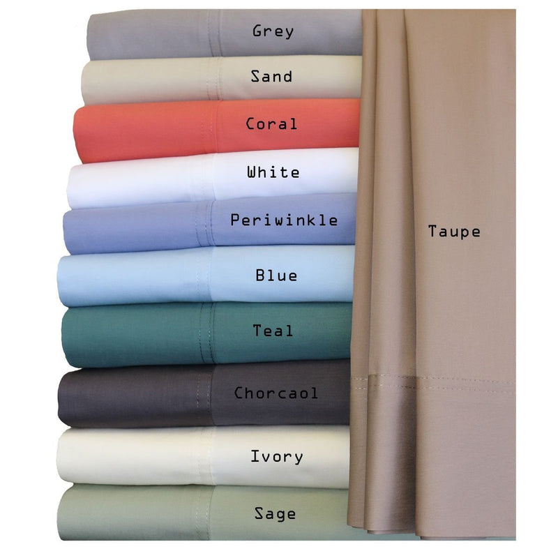 King, Ivory : Royal Hotel Silky Soft Bamboo King Cotton Sheet Set - Ivory