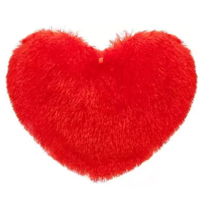 Sleepsia Heart Shape Cushion Pillow - Valentine Gift for Girlfriend/Boyfriend/Couples/Husband and Wife - Valentine's Day Love Pillow (Red, 13 * 13 Inch)