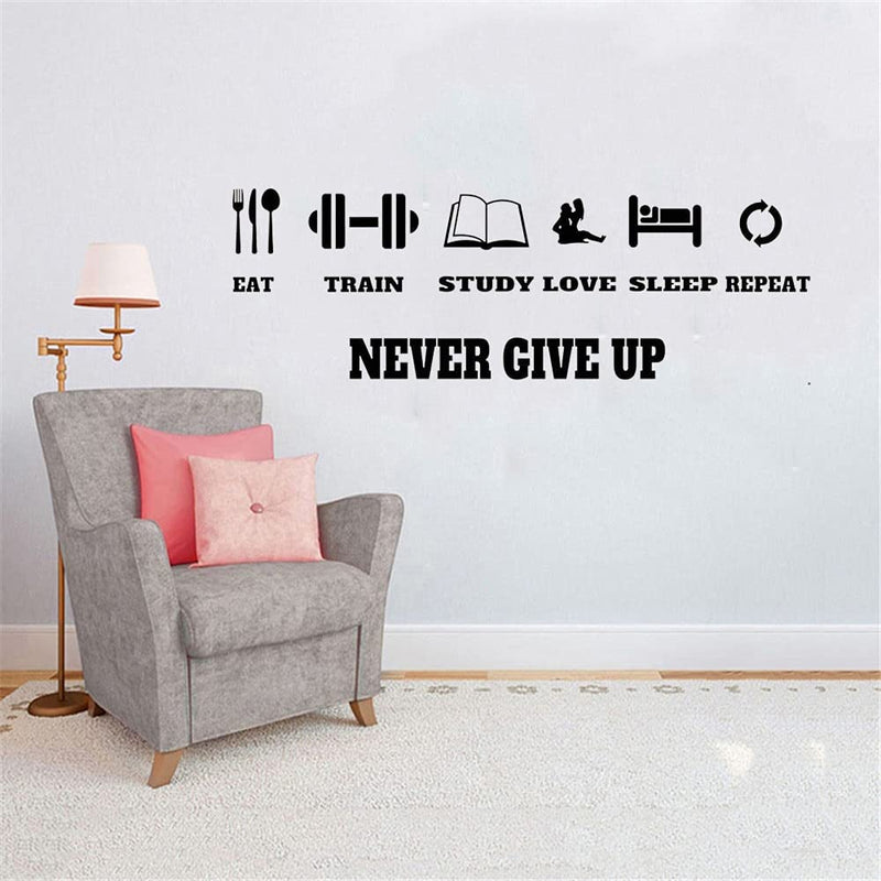 GADGETS WRAP Vinyl Decal Sticker Gym Motivation Quote (Item Finish Size : 57cm x 19cm)