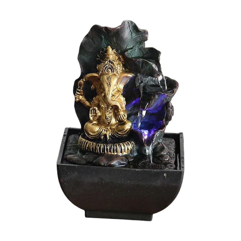 CALANDIS® Ganesha Statues Indoor Tabletop Fountain Collectibles Decorative Gift 13Cmx13Cmx19Cm | 1 Ganesha Statues Indoor Water Fountain