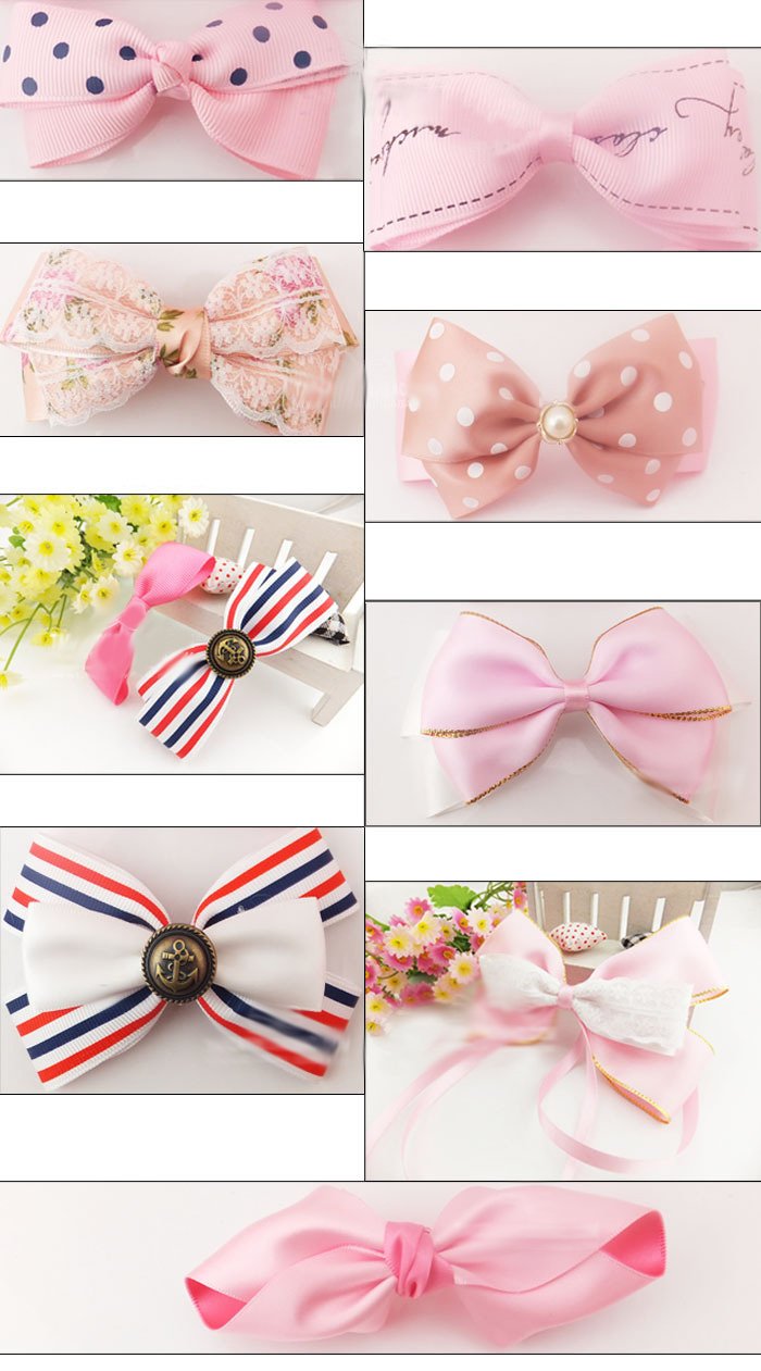 Generic Phenovo Grosgrain Ribbon Mixed Pattern for Crafts DIY (Multicolour) - Set of 22