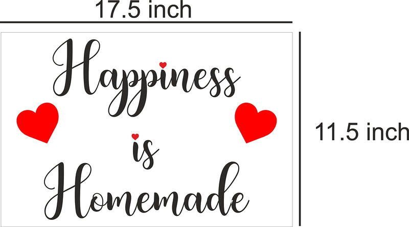 Atmiyamart Happiness is Homemade Vinyl Sticker from Wall Kitchen (Room) 12x18 inch 1 Copy(hj)