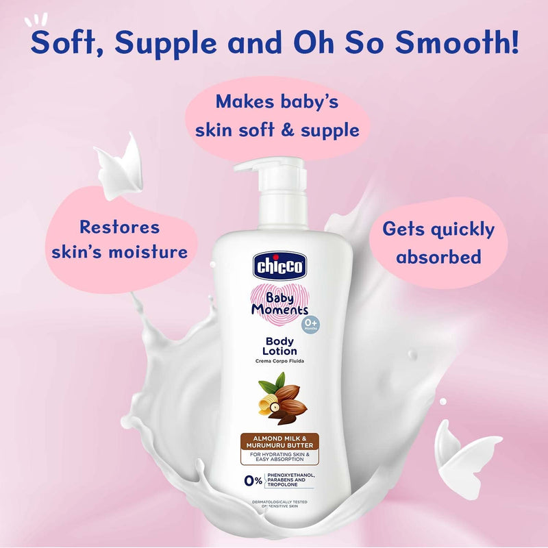 Chicco Body Lotion, Rich moisturized and Ultra-Soft Skin, 500 Ml