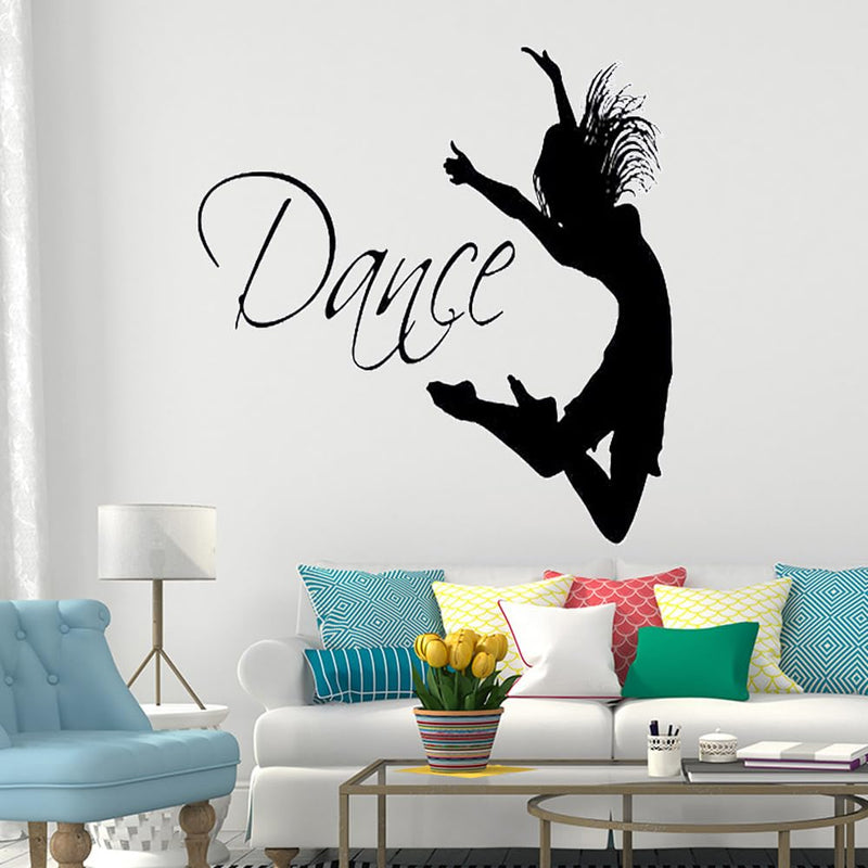 GADGETS WRAP Wall Decal Vinyl Sticker Fun Wall Stickers Dance Girl for Office Home Wall Decoration