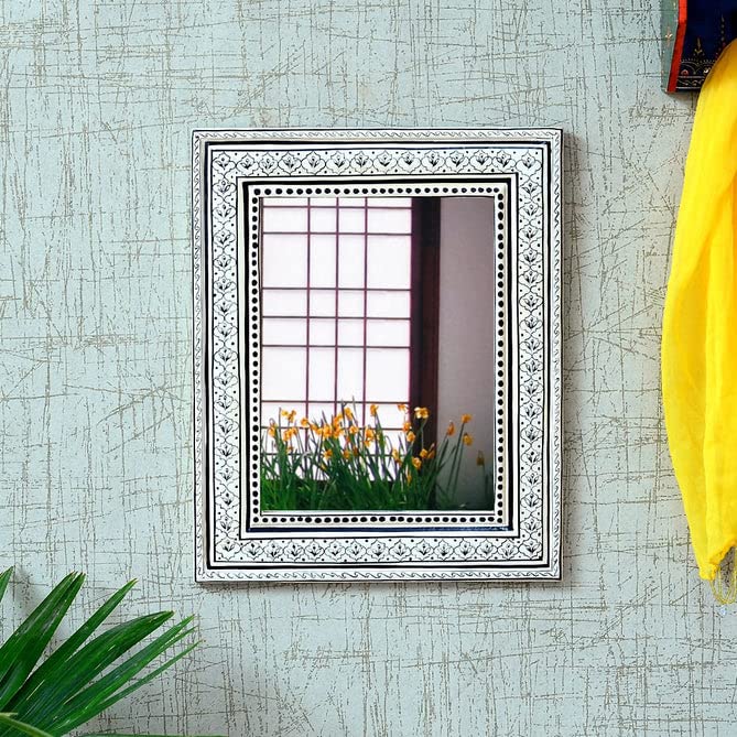 V HOME DECOR Antique Wooden Mirror 16 * 13 * 1