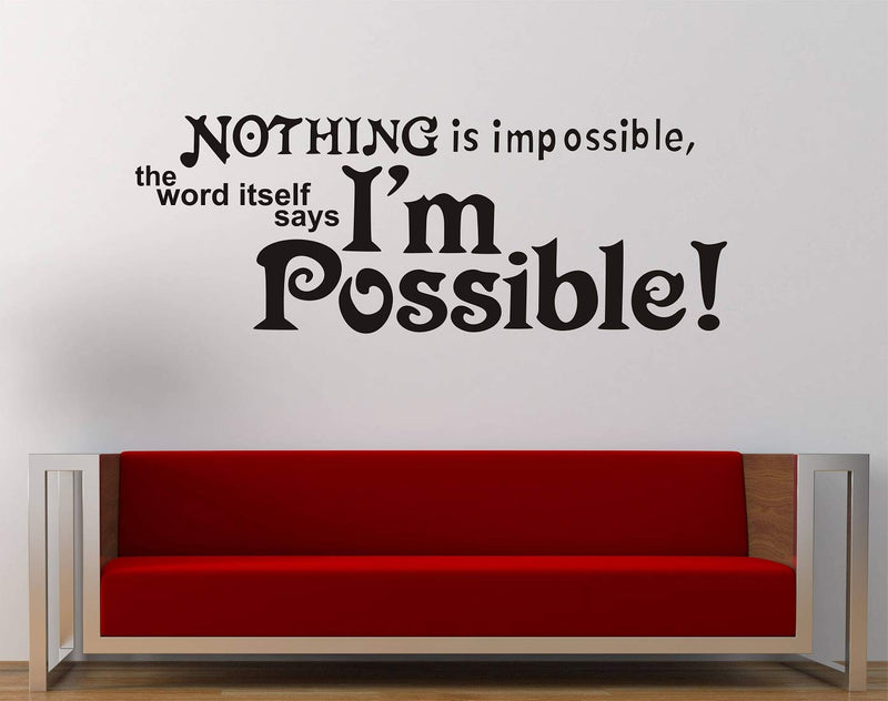 Wallstick Motivational Quotes wallstickers (Vinyl 70 cm x 30 cm)