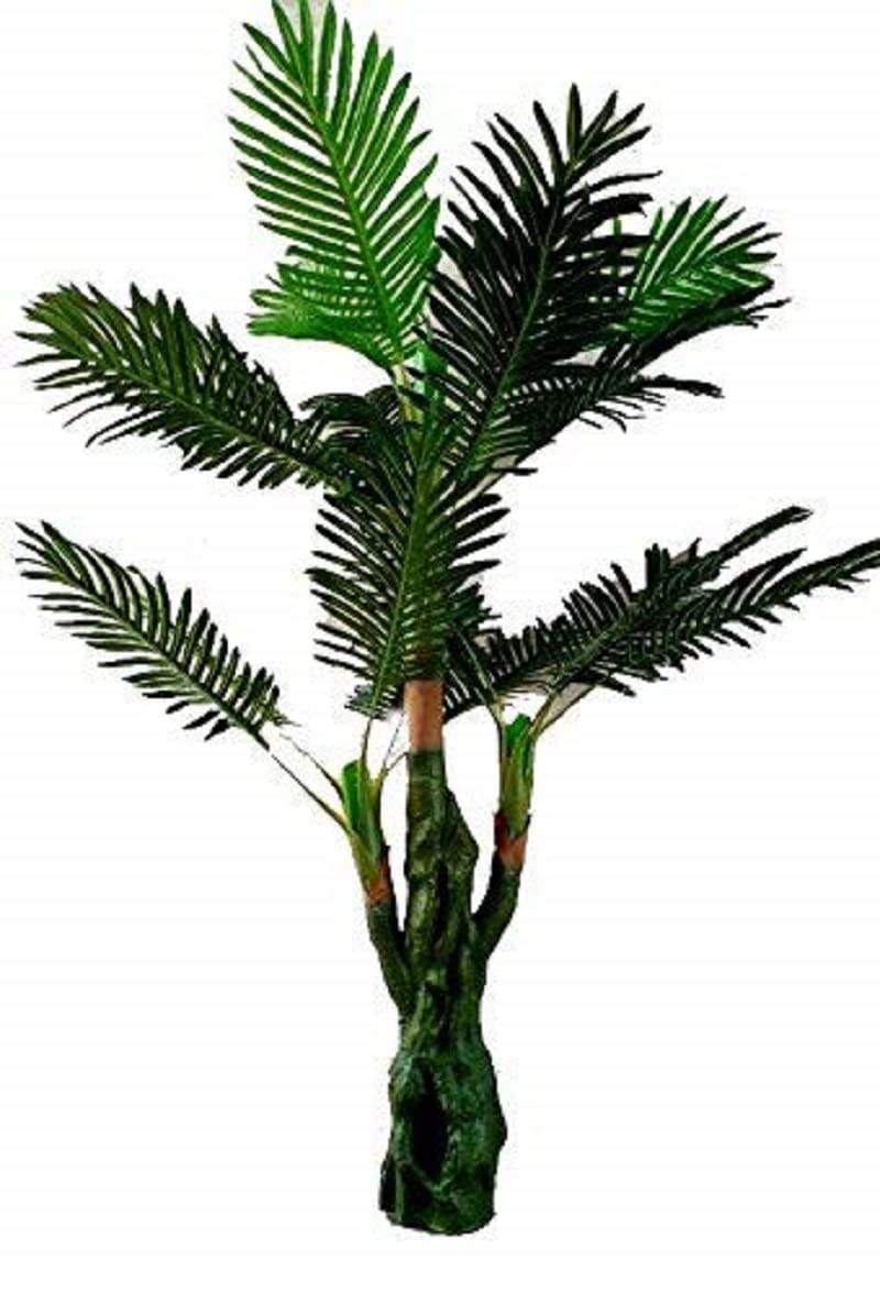 Sofix Big Natural Palm Tree Green Artificial Plant Areca Tree - 4.6Feet