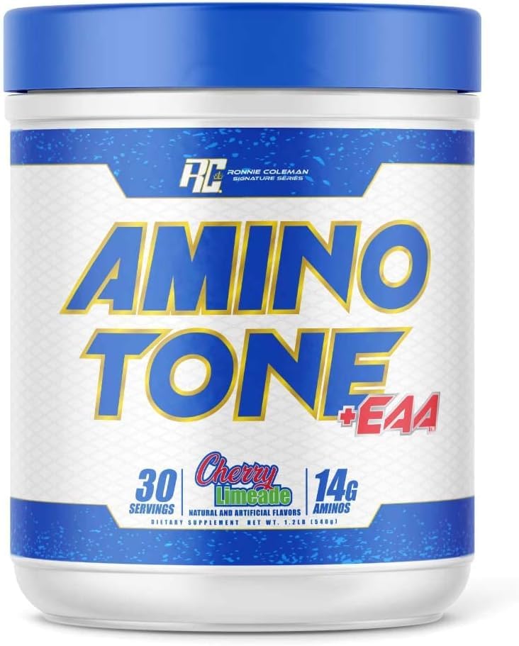 Brand Next Move Signature Series Amino-Tone EAAs Amino Acids Powder with BCAAs, Hydration Essential Amino Acids Post Workout Muscle Recovery, Cherry Limeade, 30 Servings