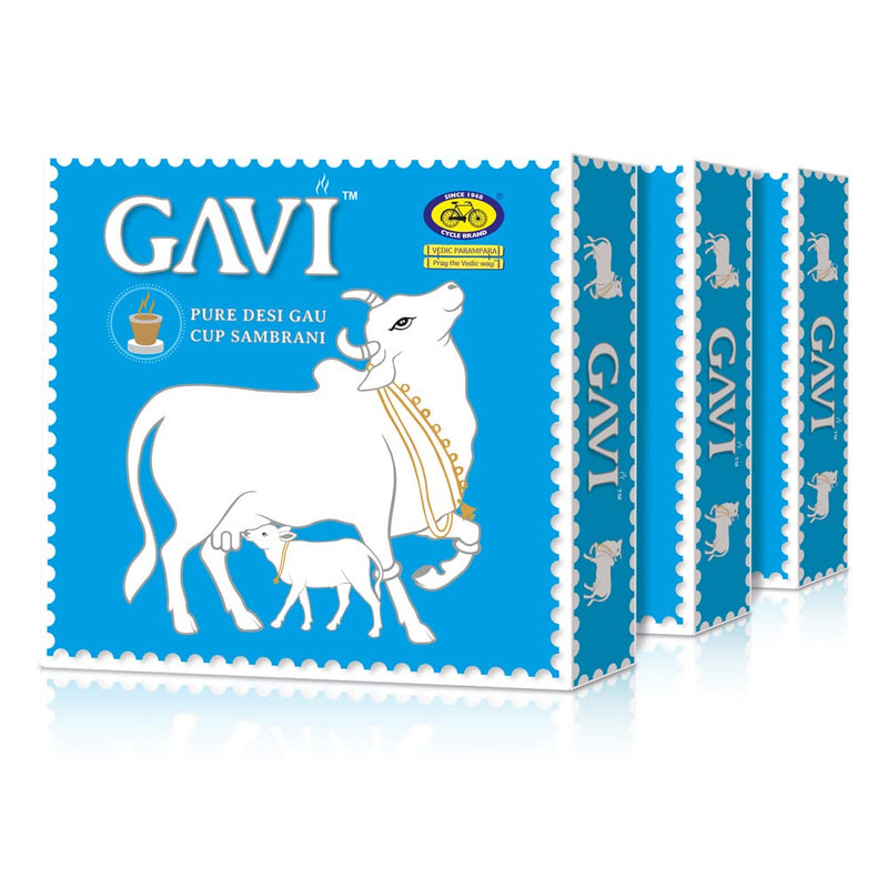 Cycle Pure Gavi Cow Dung Sambrani Dhoop Cups for Pooja (36 pcs) | Havan Cups for Pooja, Home & Festivals | Guggal/Loban Dhoop Original | Cow Dung Dhoop | Pack of 3 (12 Cups/pack + 1 burner plate/pack)